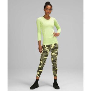 lululemon Fast Free High Rise Crop 23" Legging‎ Size 12 Camo Gym Activewear